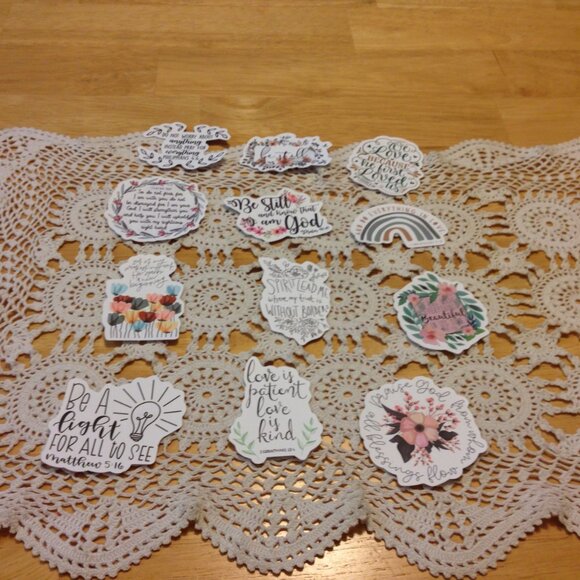 Bible Quotes and Christian Inspiration Stickers Bundle - Picture 1 of 6